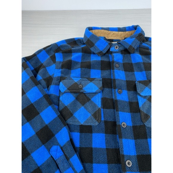 Legendary Whitetails Men's Navigator Fleece Button Up Long Sleeve Plaid Large‎ - Picture 3 of 11